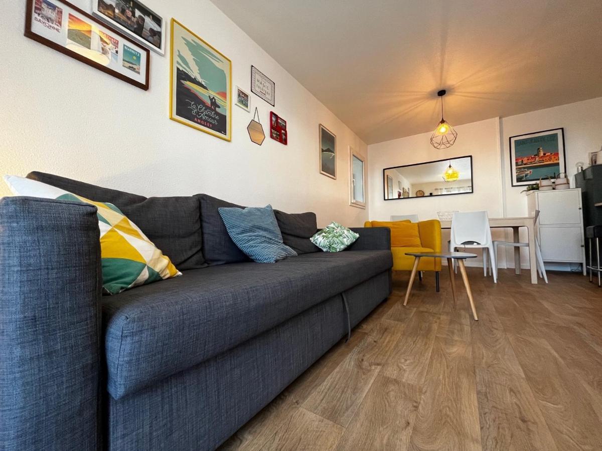 Bel Appartement T3 Avec Jardin, Piscine Et Parking, Proche Plage A Hendaye - Fr-1-239-739 Εξωτερικό φωτογραφία